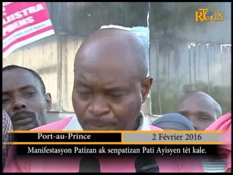 Des partisans du PHTK ont manifesté dans les rues de Port-au-prince