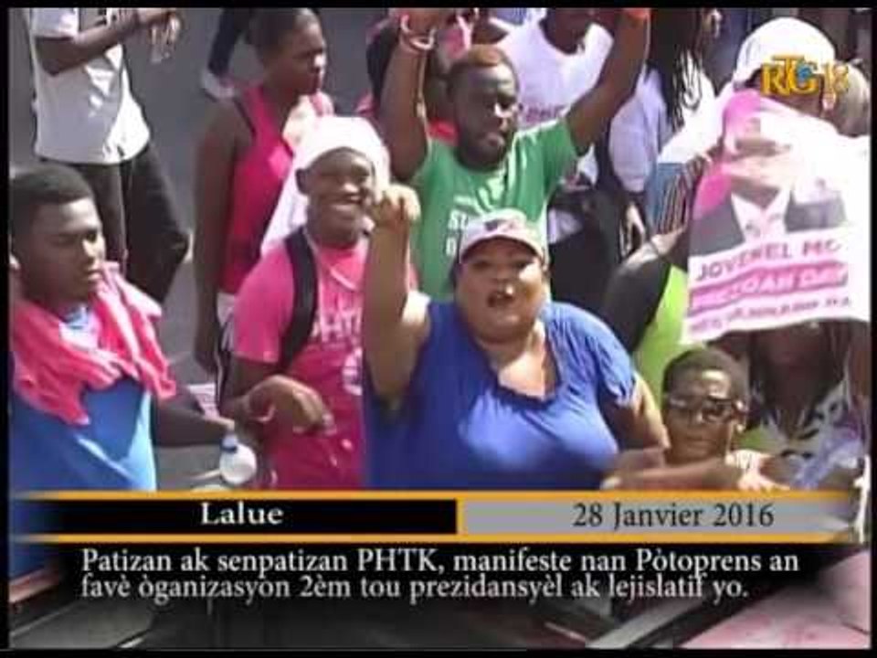 Les partisants du PHTK ont manifesté dans les rues de Port-au-prince