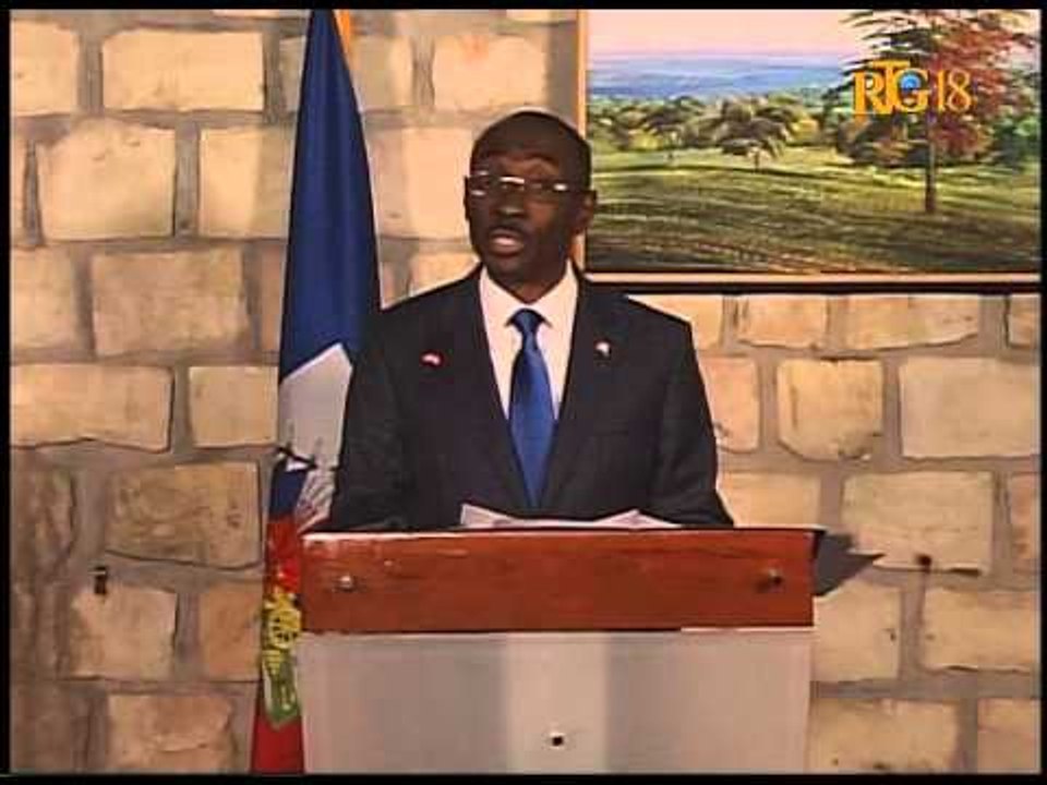 L'intervention du Premier Ministre, Evans PAUL sur la situation politique.