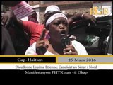 Les partisants du PHTK ont manifesté dans les rues du Cap-haïtien.