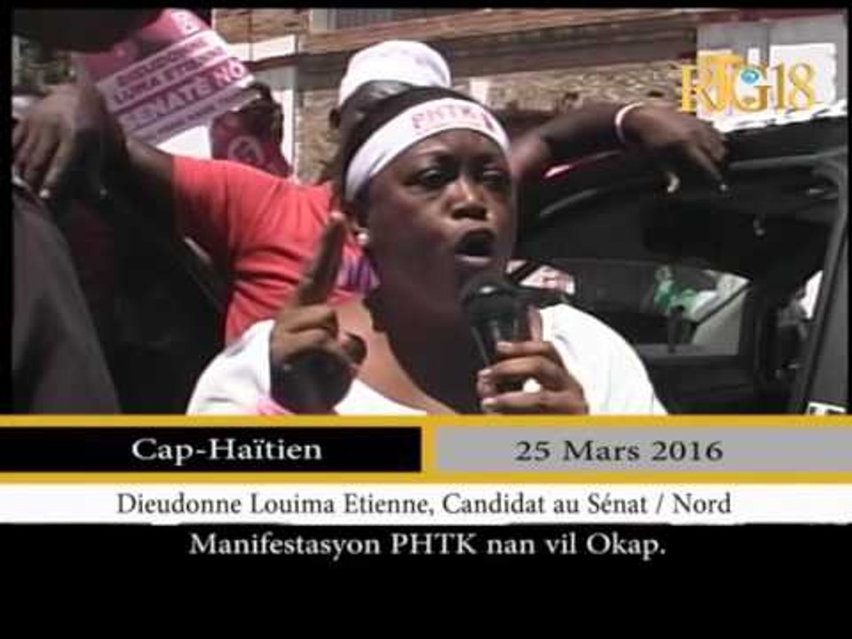 Les partisants du PHTK ont manifesté dans les rues du Cap-haïtien.