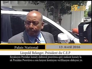 Download Video: Les membres du CEP ont rencontré le Président provisoire de la république, jocelerme PRIVERT