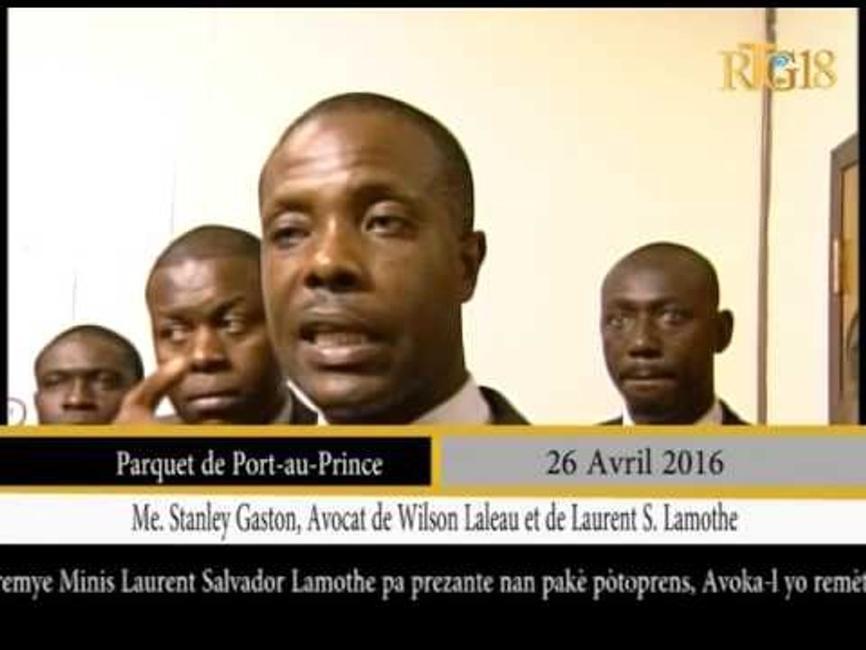 L'ancien Premier ministre, Laurent Salvador Lamothe ne s'est pas présenté au parquet