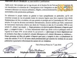 Note de protestation des membres des administrations de Martelly-Lamothe et Martelly-Paul.