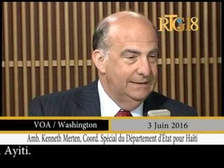 Le coord. spécial pour Haiti, Kenneth Merten s'est intervenu sur la crise électorale en Haïti.