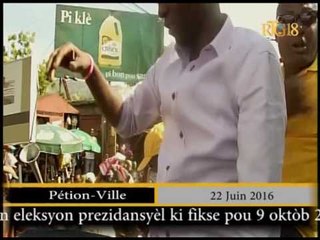 Jovenel MOISE du parti PHTK a confirmé sa candidature aux prochaines élections présidentielles.