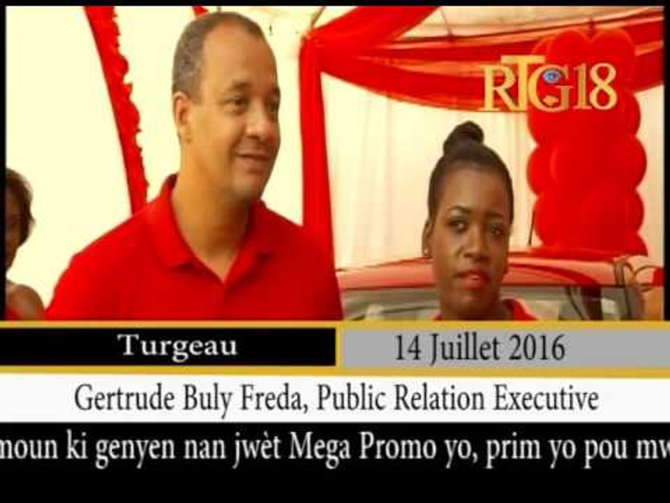 Haïti.- La Compagnie téléphonie de Digicel a remis des prix aux gagants du jeu Mega Promo