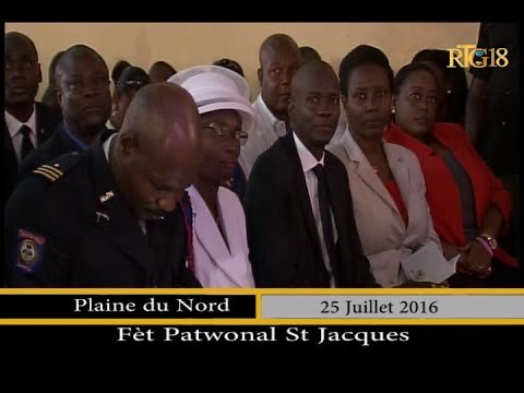 Jovenel MOISE, le candidat à la présidence participe à la fête patronale St-Jaques