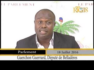 Parlement haïtien / Lundi 18 juillet 2016