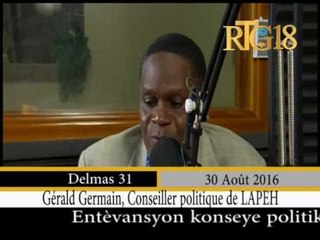 Gérald Germain, le conseiller politique du candidat à la présidence LAPEH