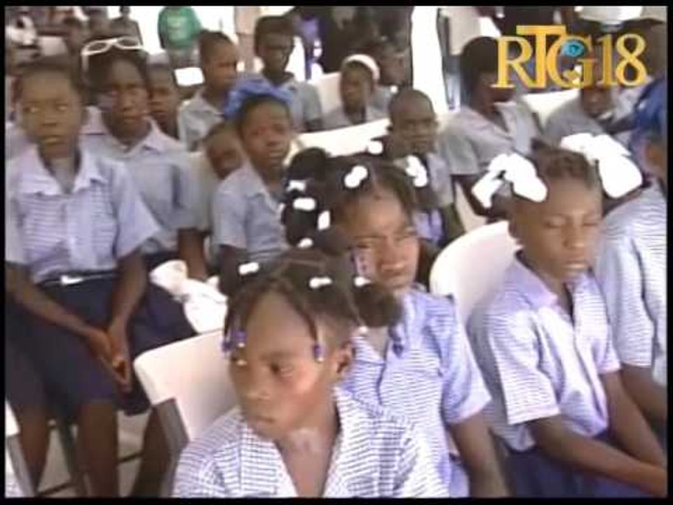 Haïti.- Inauguration de l'Ecole Nationale de Grande Hatte à Petite Rivière de l'Artibonite.