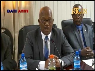 La chambre des Députés rencontre, le ministre des travaux publics, le directeur général du SMCRS.
