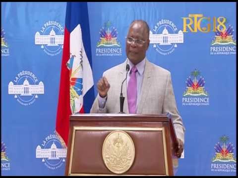 Le Président provisoire, Jocelerme Privert intervient sur le processus électoral