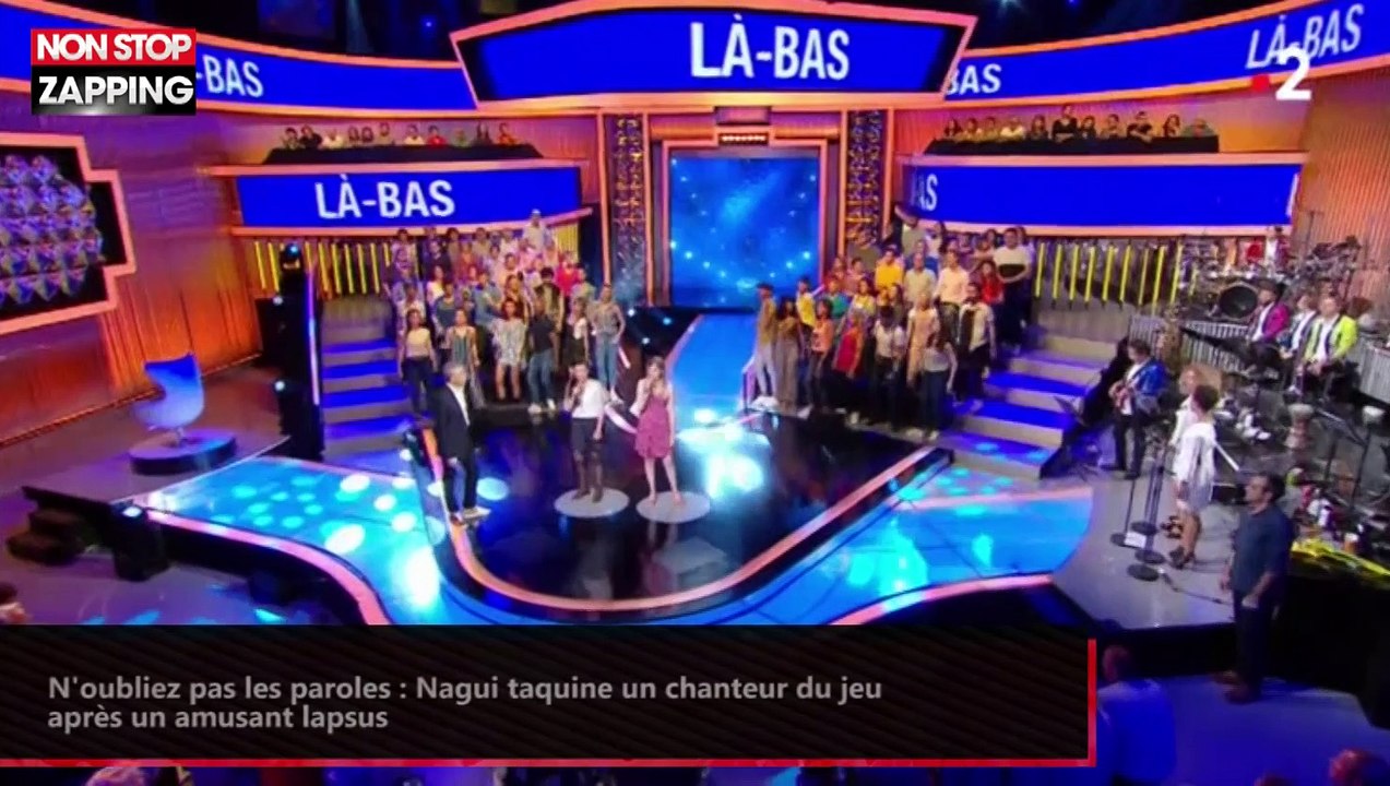 N'oubliez pas les paroles : Nagui taquine un chanteur du jeu après un amusant lapsus (vidéo)