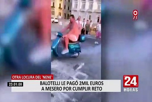 Mario Balotelli pagó 2 mil euros a mesero por cumplir reto