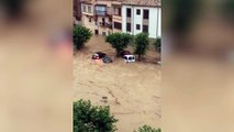 Imágenes de las inundaciones en Tafalla