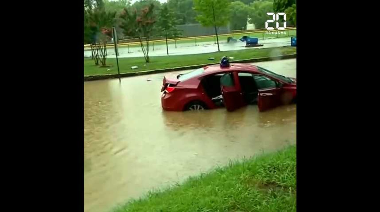 Inondations spectaculaires à Washington après des pluies torrentielles