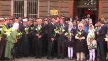 DHA DIŞ - Erdoğan, Srebrenitsa soykırım kurbanları anısına düzenlenen geçit görenine katıldı -2