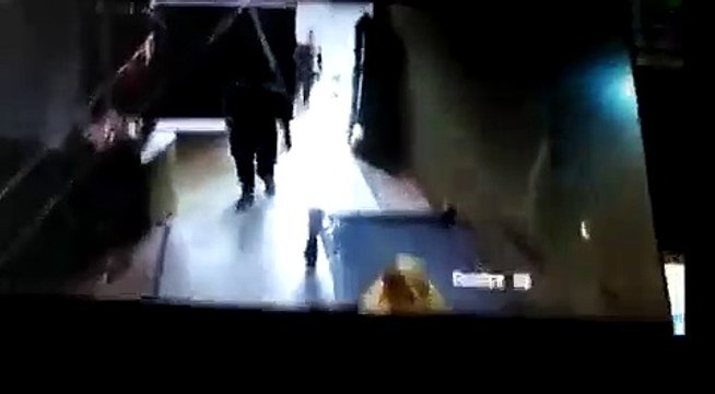 CCTV Footage - Multan Police SHO enters elderly woman's house and beats her up