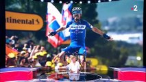 Tour de France : Regardez la réaction du français Julian Alaphilippe lorsqu'il apprend devant les caméras qu'il est maillot jaune !