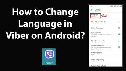 How to Change Language in Viber on Android?