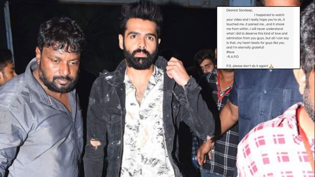 Fan Risks For Hero Ram | Ram Pothineni Emotional Tweet About His Fan || Filmibeat Telugu