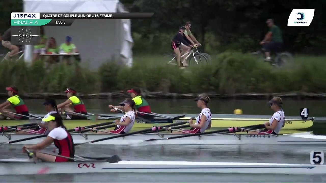 Championnat de France J16 Bateaux longs Libourne 2019 - Finale du quatre de couple femmes-J16F4x
