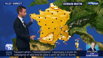 La météo pour ce mercredi 10 juillet 2019
