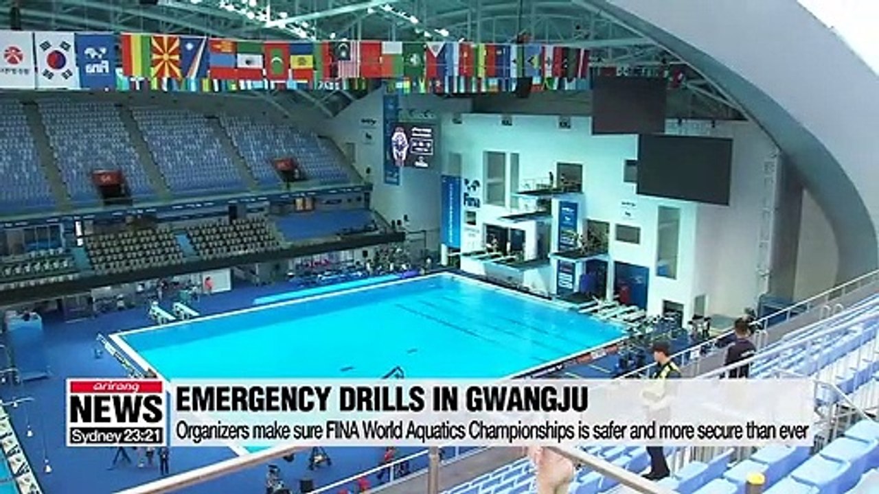 Emergency drills conducted in Gwangju to make sure FINA World Aquatics Championships is safer and more secure than ever