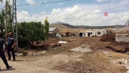 Digor’da 6 ev selden hasar gördü