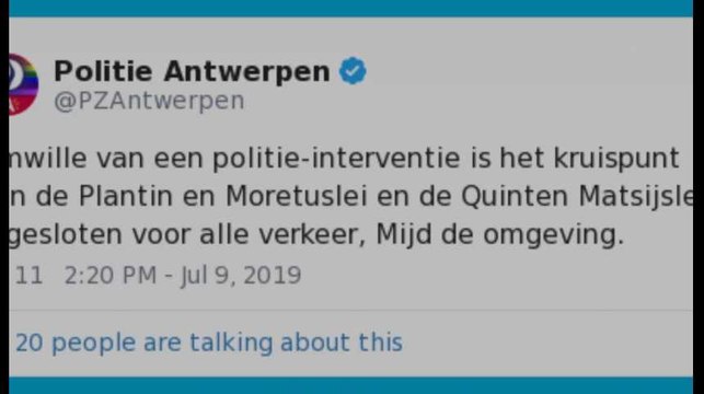 Des tirs ont eu lieu à Anvers ce mardi 9 juillet après-midi