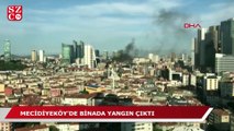 Mecidiyeköy'de korkutan yangın!