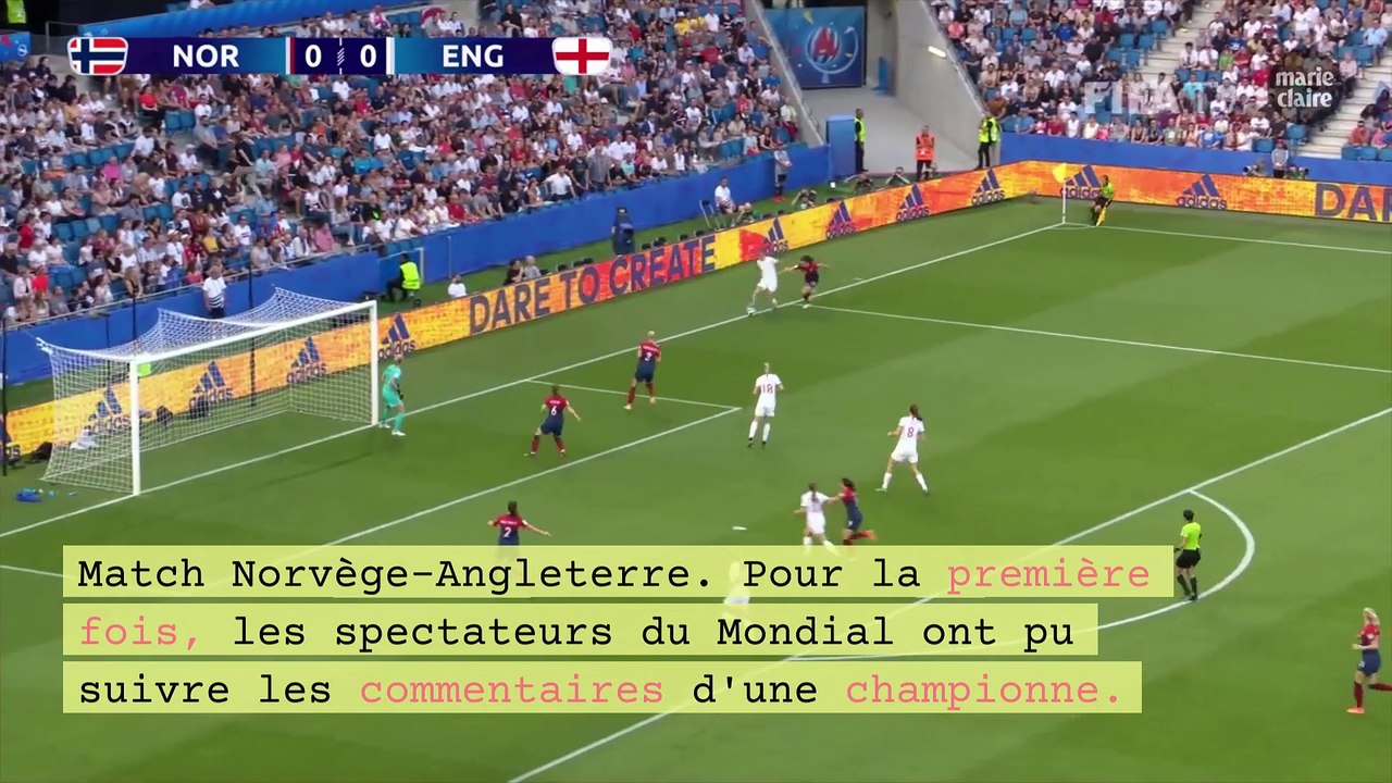 Sabrina Delannoy, première femme à commenter un match sur TF1