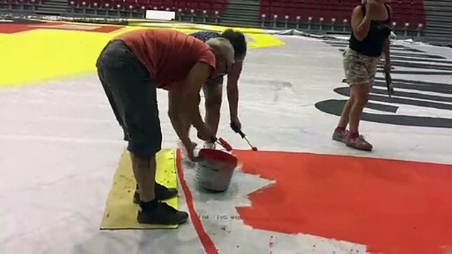 Une fresque de 1200 m2 à Saint-Christo-en-Jarez pour le Tour de France
