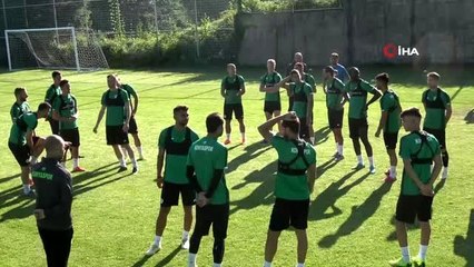 Konyaspor, Bolu kampında ilk antrenmanına çıktı
