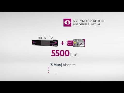 Super oferte: Aparat Tokësor HD DVB -T2+ Kartë smart 5.500 lekë, Dhurate 3 muaj abonim