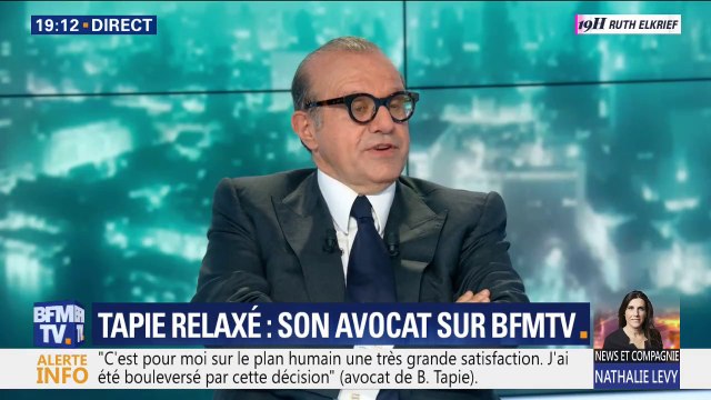 Bernard Tapie relaxé: pour son avocat, ce qui a été décisif, c'est que nous sommes tombés dans un vrai procès
