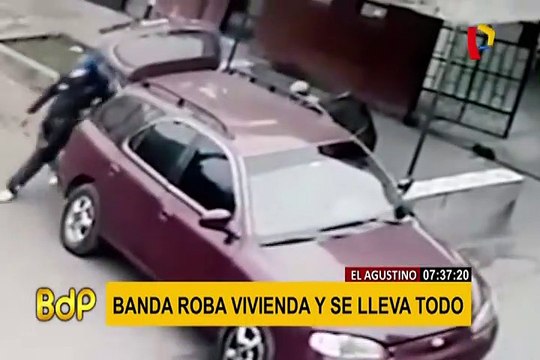 El Agustino: delincuentes roban artefactos de vivienda en cuestión de minutos