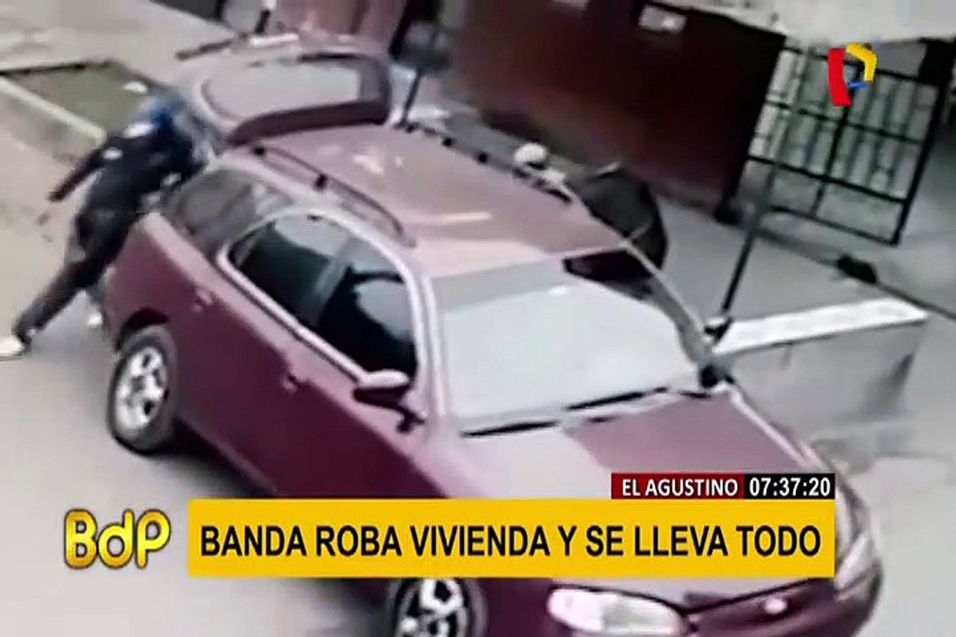 El Agustino: delincuentes roban artefactos de vivienda en cuestión de minutos