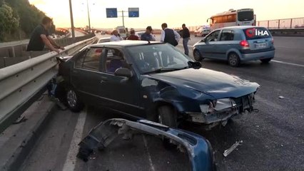 Düğün konvoyunda kaza: 2 yaralı