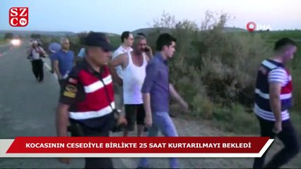 Yaşlı kadın 25 saat sonra kanaldan sağ olarak çıkartıldı