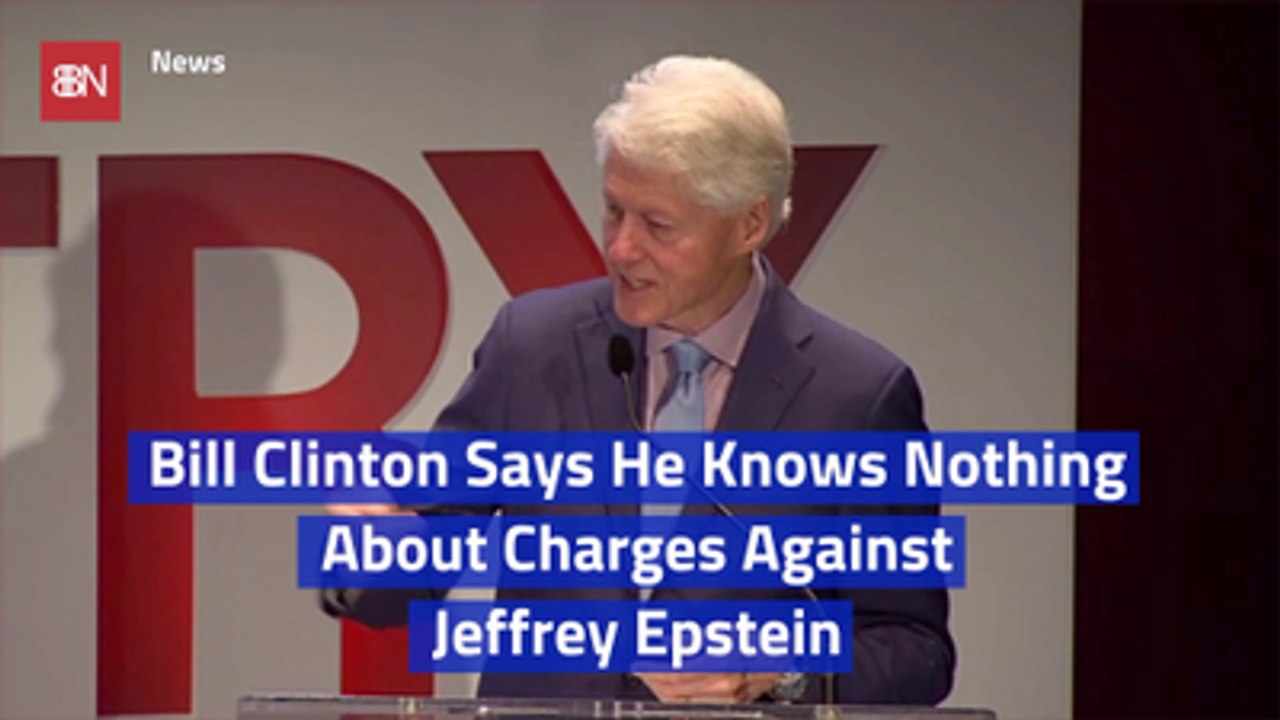 Bill Clinton Makes A Statement Regarding Jeffrey Epstein