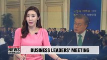 President Moon invites leaders of S. Korean conglomerates for talks on Japan's export curbs