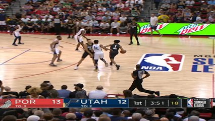 Portland Trail Blazers at Utah Jazz Summer League Recap Raw
