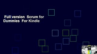 Full version  Scrum for Dummies  For Kindle