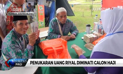 Layanan Penukaran Uang Riyal Diminati Calon Haji