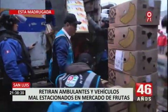 San Luis: desalojan a ambulantes de los alrededores del mercado de frutas