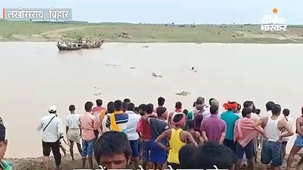 नदी में पलटी यात्रियों से भरी नाव, पांच डूबे, दो शव बरामद