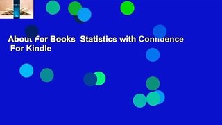 About For Books  Statistics with Confidence  For Kindle