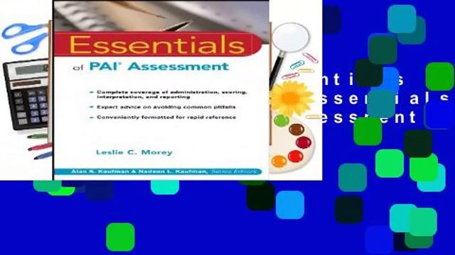 [BEST SELLING] Essentials of PAI Assessment (Essentials of Psychological Assessment)